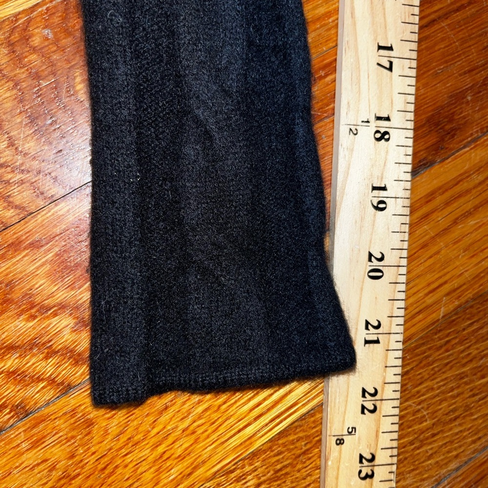 Vineyard Vines Cashmere cardigan black mock neck preppy chunky small academia - Picture 8 of 11